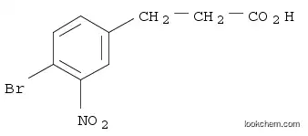 Molecular Structure of 1211311-93-1 (3-(4-Bromo-3-nitrophenyl)propanoic acid)